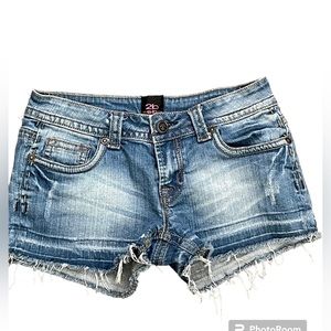 2b Bebe Denim Shorts Sz 27